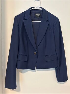 J. Crew Women's Dark Navy Single-Button Blazer